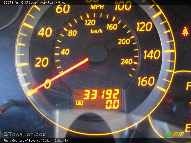 Ivory Pearl / Wheat 2005 Infiniti G 35 Sedan