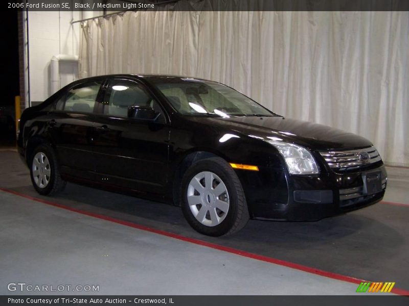 Black / Medium Light Stone 2006 Ford Fusion SE