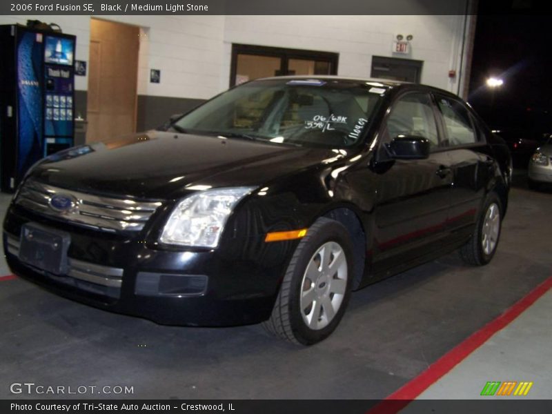 Black / Medium Light Stone 2006 Ford Fusion SE