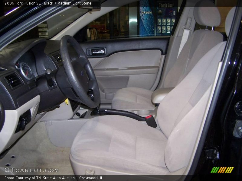 Black / Medium Light Stone 2006 Ford Fusion SE