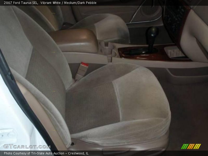 Vibrant White / Medium/Dark Pebble 2007 Ford Taurus SEL