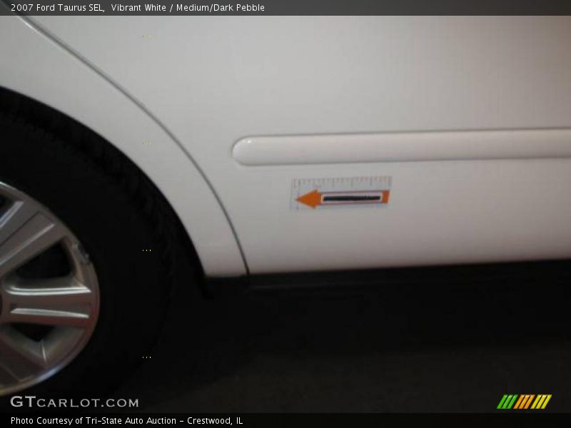 Vibrant White / Medium/Dark Pebble 2007 Ford Taurus SEL