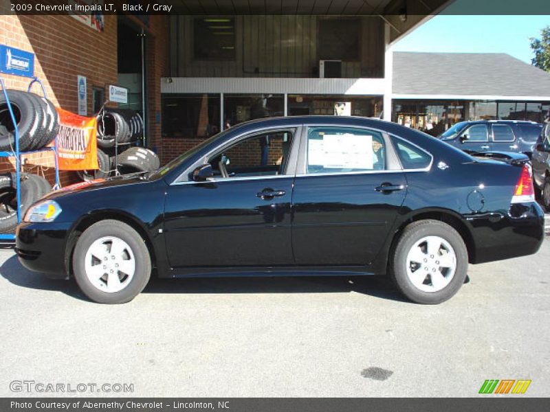 Black / Gray 2009 Chevrolet Impala LT