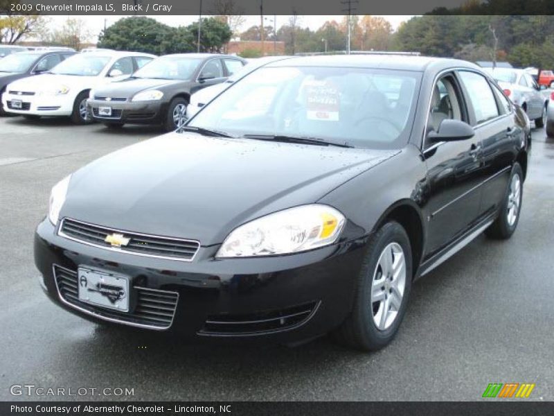Black / Gray 2009 Chevrolet Impala LS