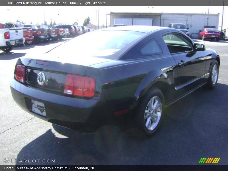 Black / Light Graphite 2008 Ford Mustang V6 Deluxe Coupe