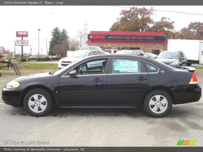Black / Gray 2009 Chevrolet Impala LT