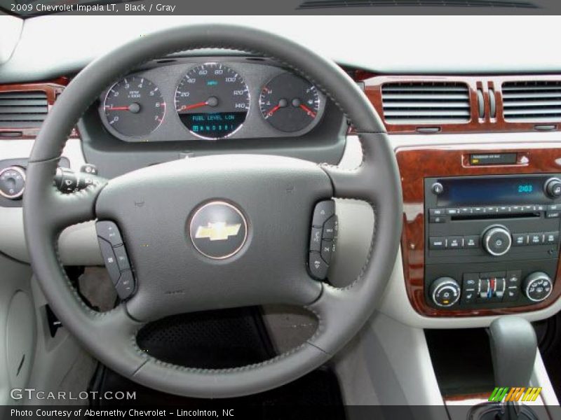Black / Gray 2009 Chevrolet Impala LT