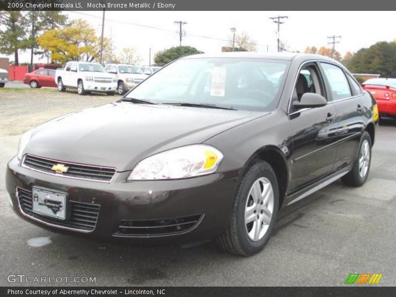 Mocha Bronze Metallic / Ebony 2009 Chevrolet Impala LS