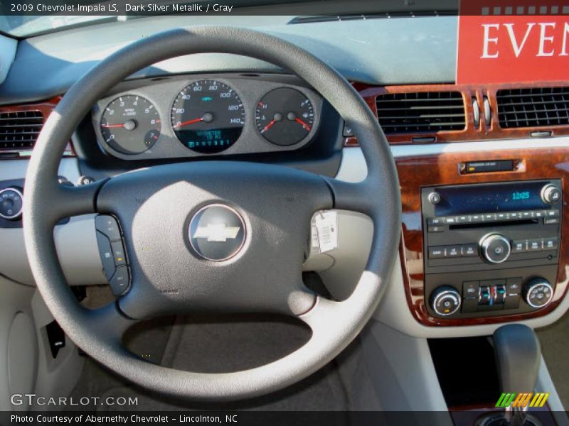 Dark Silver Metallic / Gray 2009 Chevrolet Impala LS
