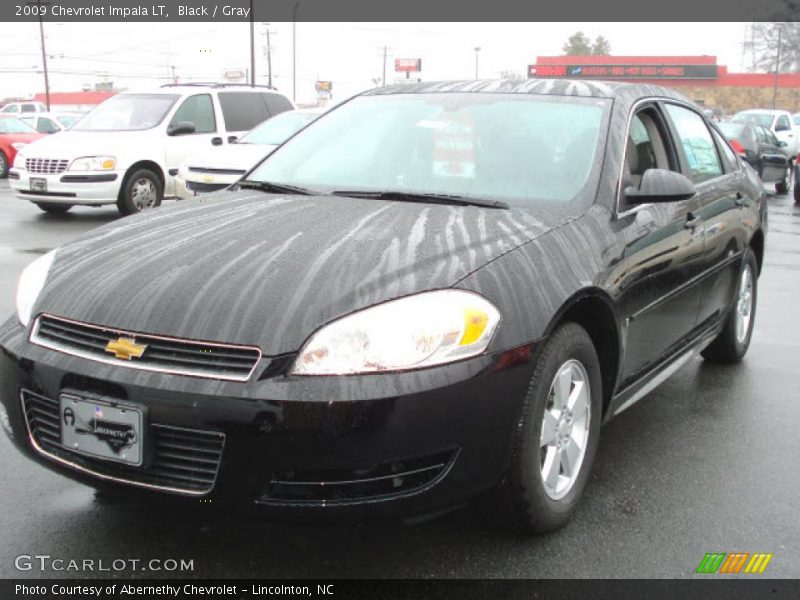 Black / Gray 2009 Chevrolet Impala LT