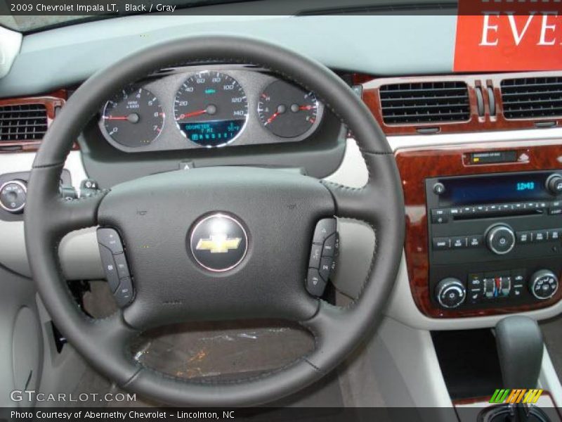 Black / Gray 2009 Chevrolet Impala LT