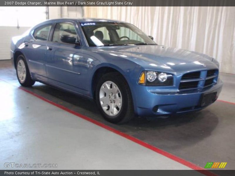 Marine Blue Pearl / Dark Slate Gray/Light Slate Gray 2007 Dodge Charger