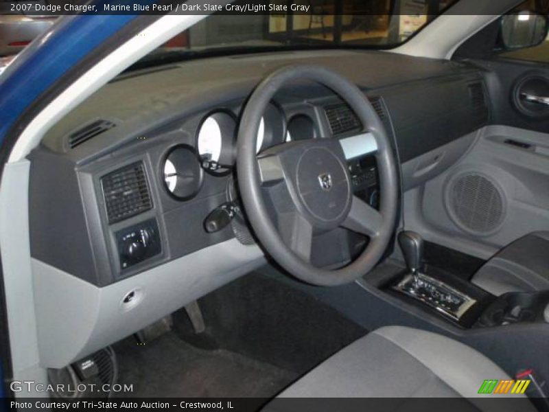 Marine Blue Pearl / Dark Slate Gray/Light Slate Gray 2007 Dodge Charger
