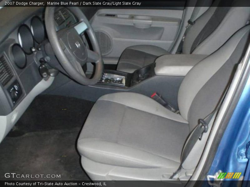 Marine Blue Pearl / Dark Slate Gray/Light Slate Gray 2007 Dodge Charger