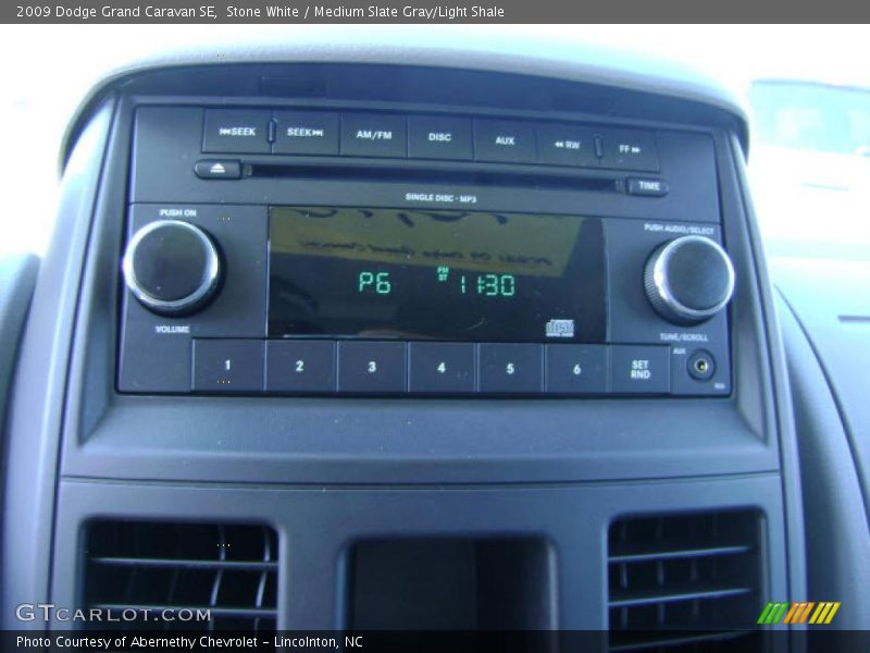 Stone White / Medium Slate Gray/Light Shale 2009 Dodge Grand Caravan SE