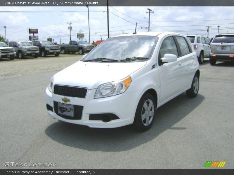 Summit White / Neutral 2009 Chevrolet Aveo Aveo5 LT