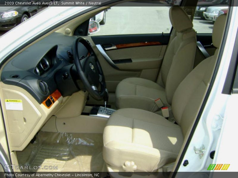 Summit White / Neutral 2009 Chevrolet Aveo Aveo5 LT