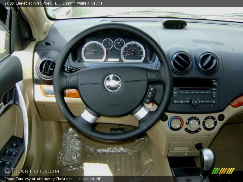 Summit White / Neutral 2009 Chevrolet Aveo Aveo5 LT