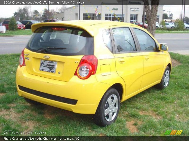 Summer Yellow / Charcoal 2009 Chevrolet Aveo Aveo5 LT