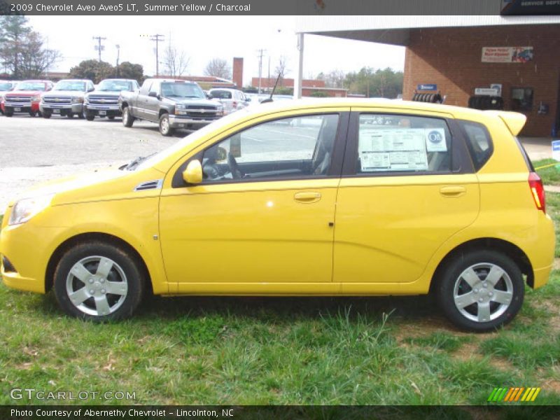 Summer Yellow / Charcoal 2009 Chevrolet Aveo Aveo5 LT