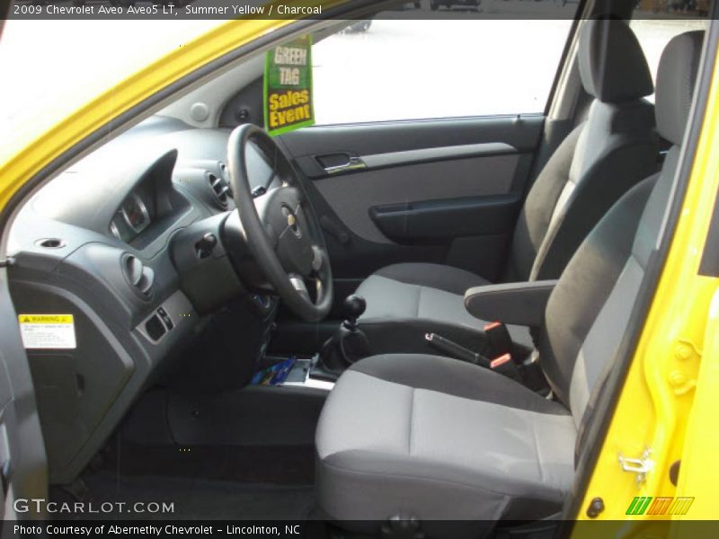Summer Yellow / Charcoal 2009 Chevrolet Aveo Aveo5 LT