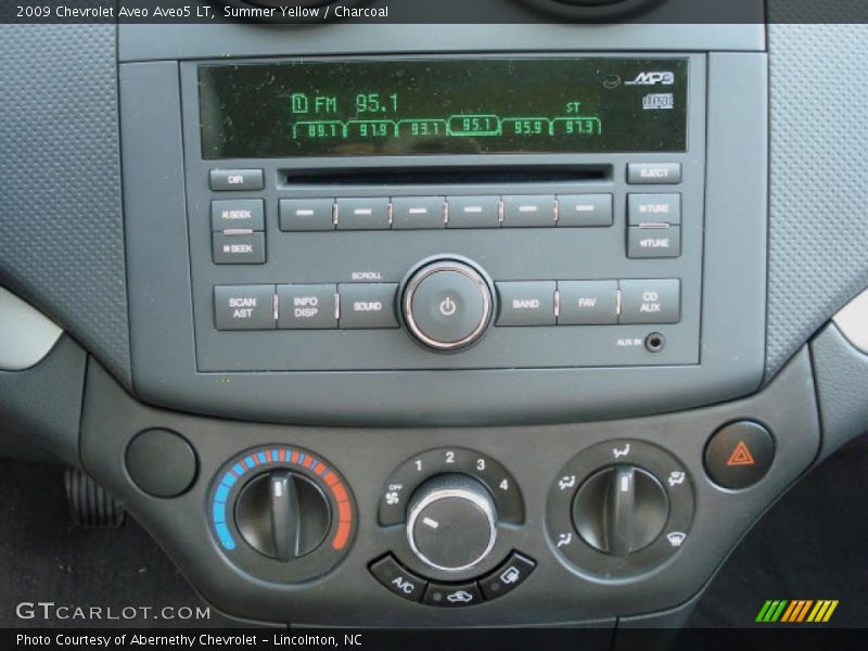 Summer Yellow / Charcoal 2009 Chevrolet Aveo Aveo5 LT
