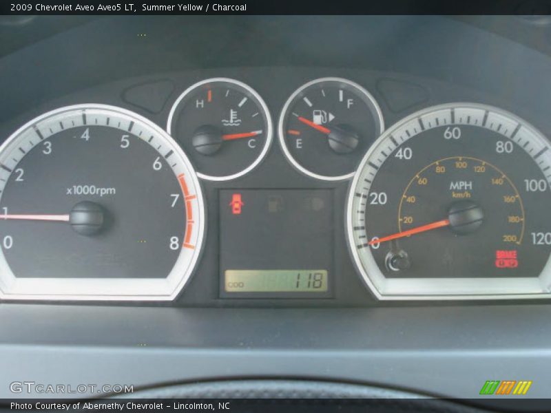 Summer Yellow / Charcoal 2009 Chevrolet Aveo Aveo5 LT