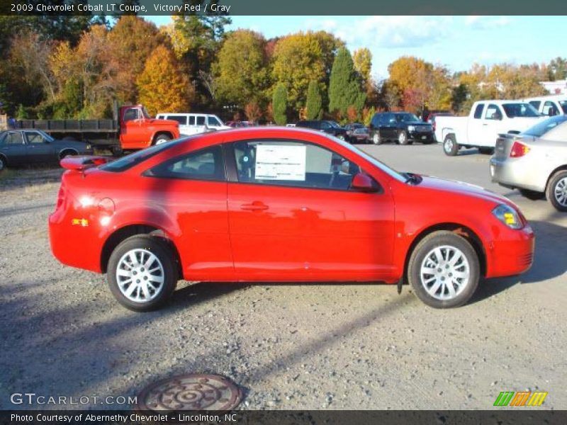 Victory Red / Gray 2009 Chevrolet Cobalt LT Coupe