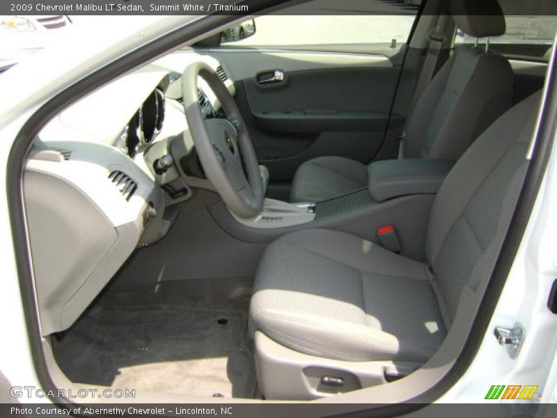 Summit White / Titanium 2009 Chevrolet Malibu LT Sedan
