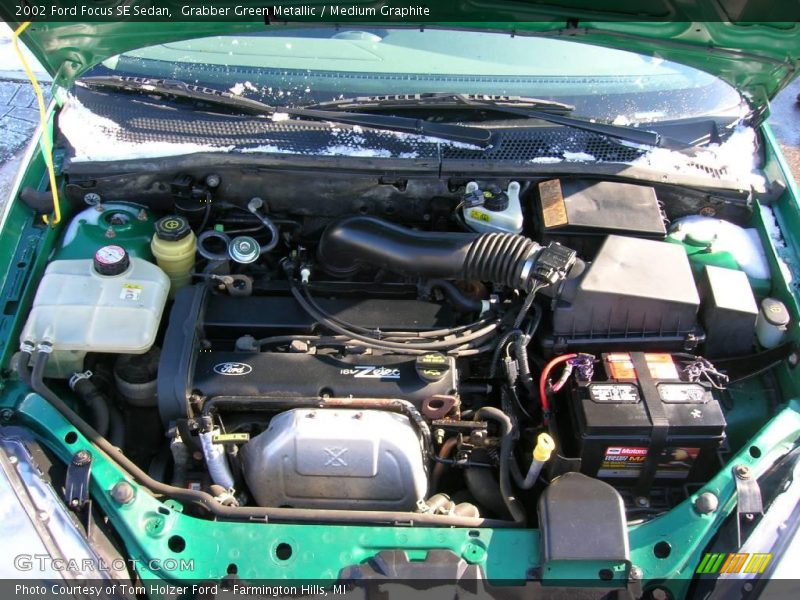 Grabber Green Metallic / Medium Graphite 2002 Ford Focus SE Sedan