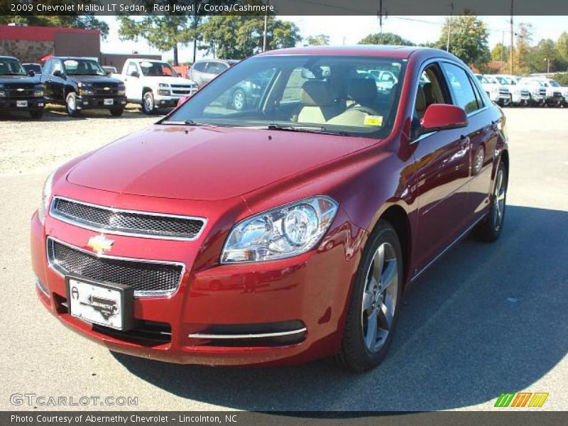 Red Jewel / Cocoa/Cashmere 2009 Chevrolet Malibu LT Sedan