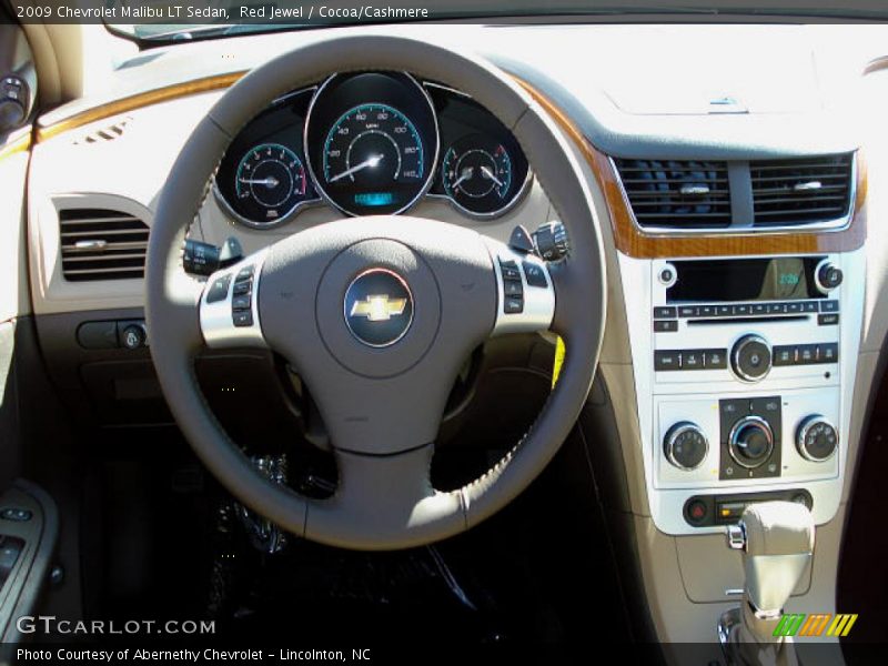Red Jewel / Cocoa/Cashmere 2009 Chevrolet Malibu LT Sedan