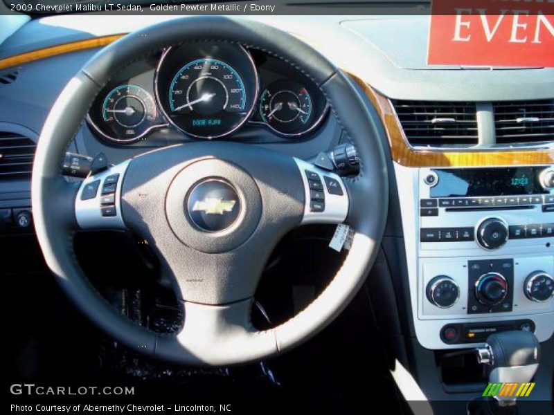 Golden Pewter Metallic / Ebony 2009 Chevrolet Malibu LT Sedan
