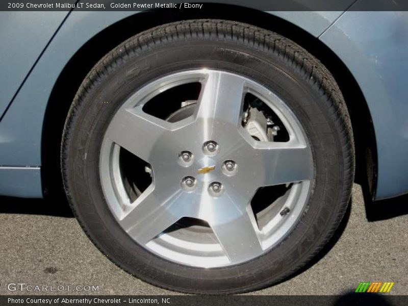 Golden Pewter Metallic / Ebony 2009 Chevrolet Malibu LT Sedan