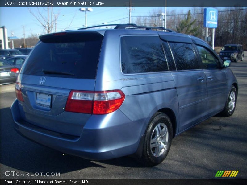 Ocean Mist Metallic / Gray 2007 Honda Odyssey EX-L