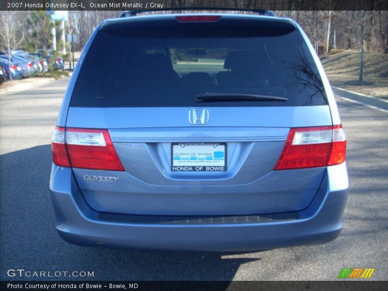 Ocean Mist Metallic / Gray 2007 Honda Odyssey EX-L