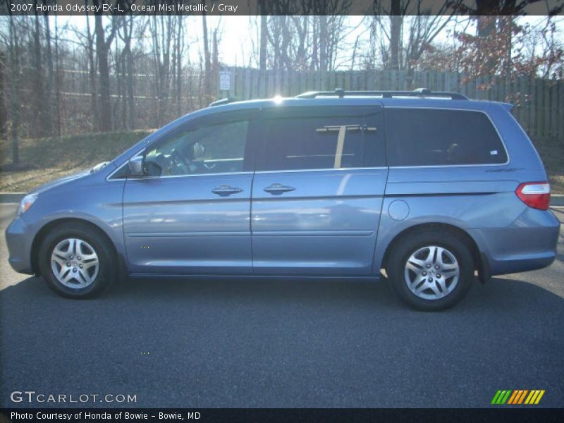 Ocean Mist Metallic / Gray 2007 Honda Odyssey EX-L