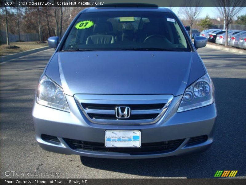 Ocean Mist Metallic / Gray 2007 Honda Odyssey EX-L