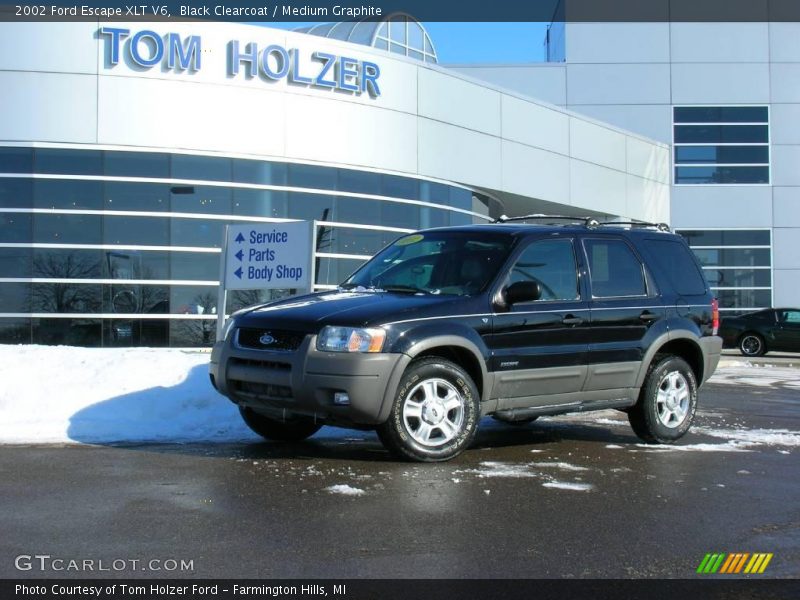 Black Clearcoat / Medium Graphite 2002 Ford Escape XLT V6