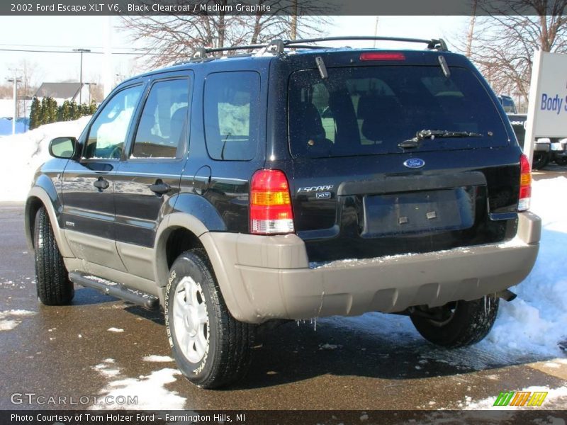 Black Clearcoat / Medium Graphite 2002 Ford Escape XLT V6