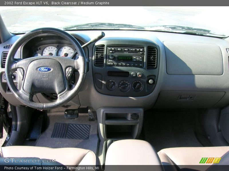 Black Clearcoat / Medium Graphite 2002 Ford Escape XLT V6