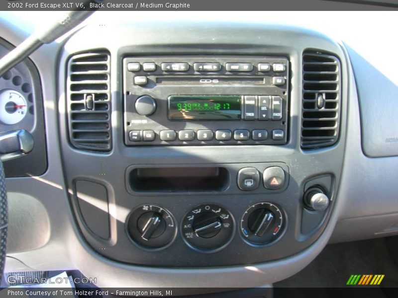 Black Clearcoat / Medium Graphite 2002 Ford Escape XLT V6
