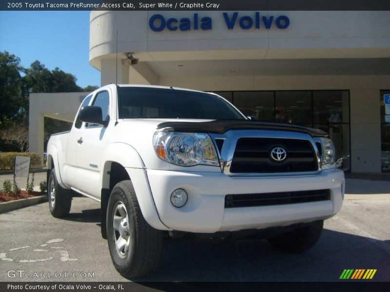 Super White / Graphite Gray 2005 Toyota Tacoma PreRunner Access Cab