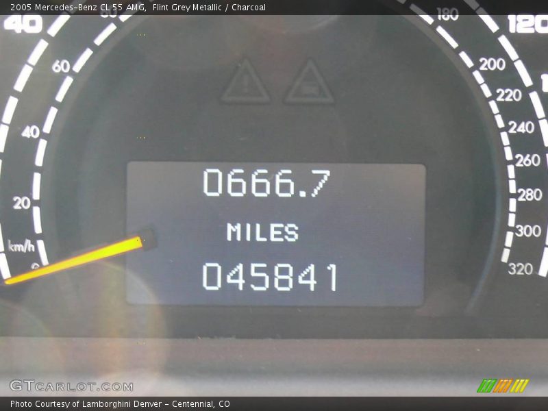 Flint Grey Metallic / Charcoal 2005 Mercedes-Benz CL 55 AMG