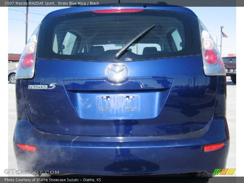 Strato Blue Mica / Black 2007 Mazda MAZDA5 Sport