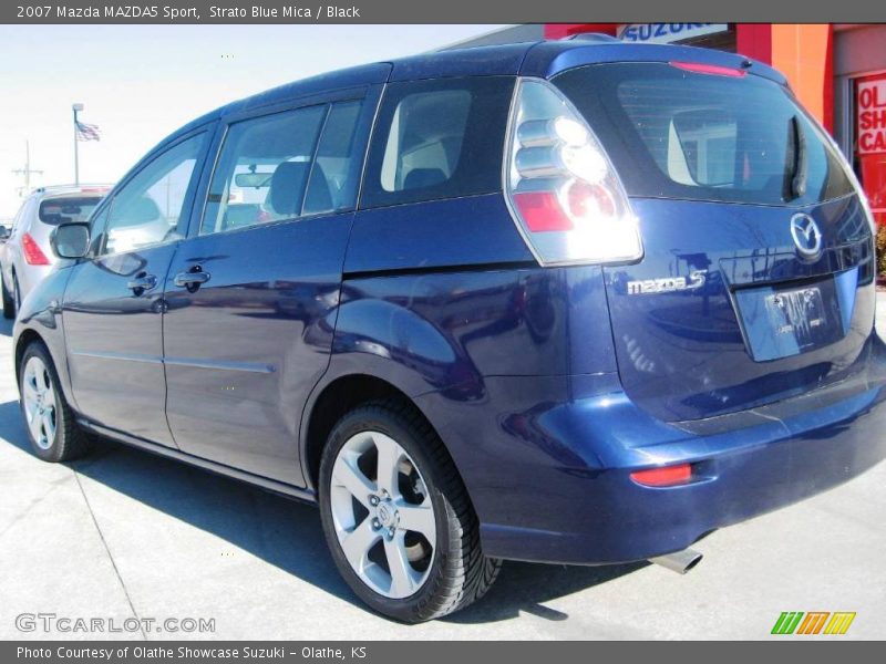 Strato Blue Mica / Black 2007 Mazda MAZDA5 Sport