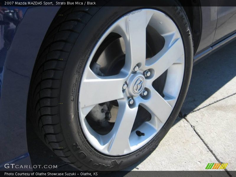 Strato Blue Mica / Black 2007 Mazda MAZDA5 Sport