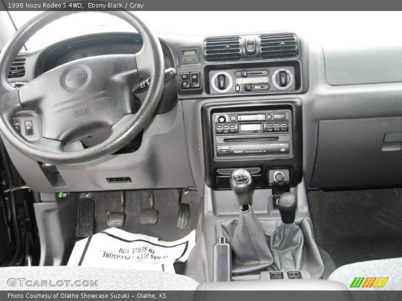 Ebony Black / Gray 1998 Isuzu Rodeo S 4WD