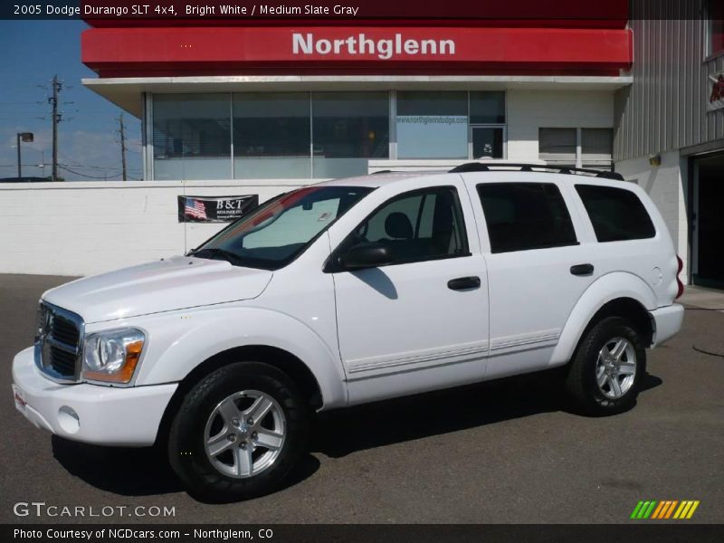 Bright White / Medium Slate Gray 2005 Dodge Durango SLT 4x4