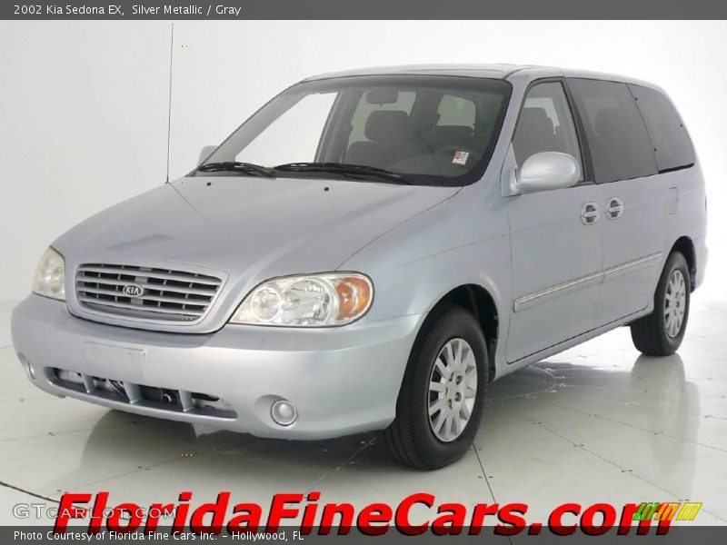 Silver Metallic / Gray 2002 Kia Sedona EX